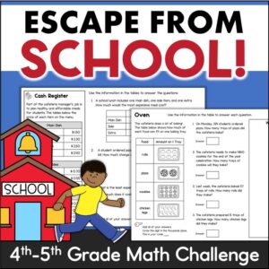 escape the school end of the year 4th 5th grade escape room activity